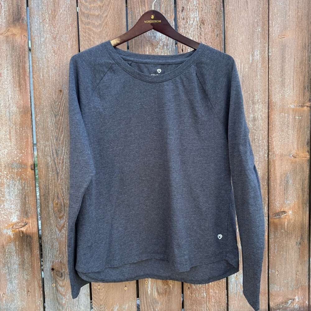 Colosseum Women’s Gray Long Sleeve Top Shirt Size XL
